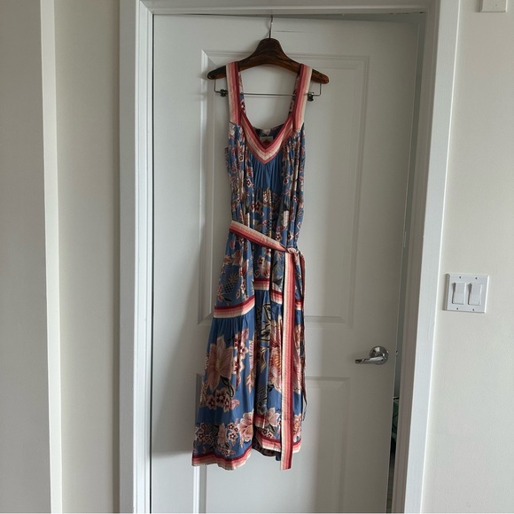 Farm Rio Blue Superbloom Tapestry Maxi Dress - Picture 4 of 8